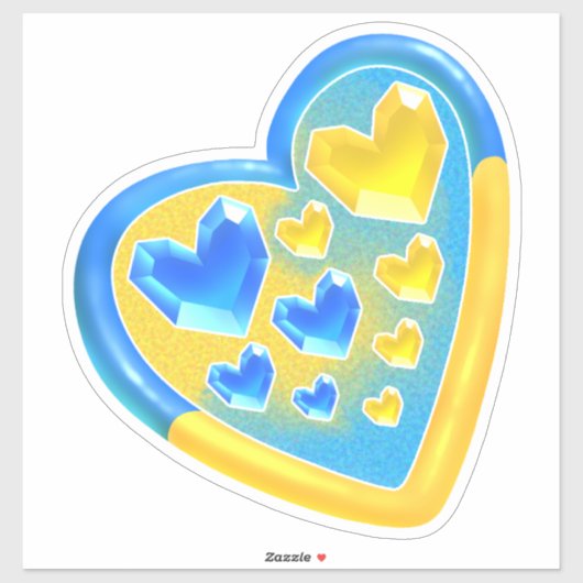 Sticker Herz (Blatt)