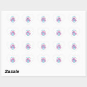 Sticker Herz Oktopus Baby (Blatt)