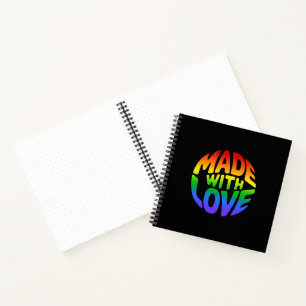Sticker Herzform - MIT LIEBE GEMACHT 3 Notizblock