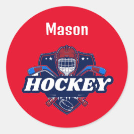 Sticker Hockey Geber - Personalisiert - Name hinzu