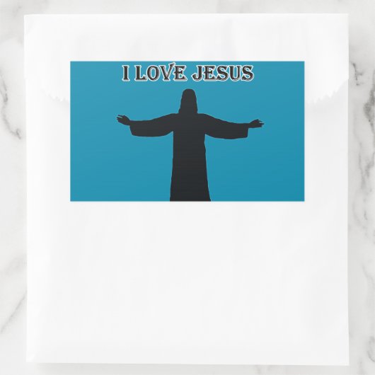 Sticker  i love jesus (Tasche)