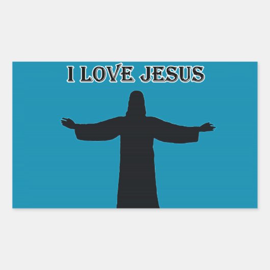 Sticker i love jesus (Vorderseite)