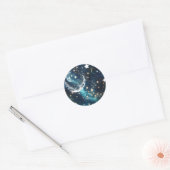 Sticker - Icy Blue Moon Phases Celestial Moon Desi (Umschlag)