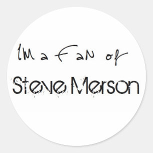 Sticker: I'm a Fan of Steve Merson Runder Aufkleber