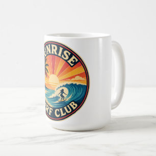 Sticker im Badge-Stil des Sunrise Surf Club Kaffeetasse