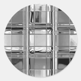 STICKER in Schattierungen aus grauem Glasmosaik