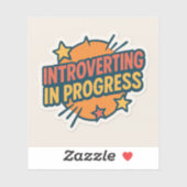 Sticker; Introvert; Progress Aufkleber (Blatt)
