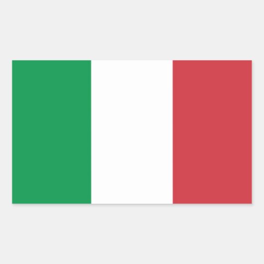 Sticker "Italiaanse vlag". (Vorderseite)