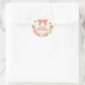 Sticker/It's a Girl Runder Aufkleber (Tasche)