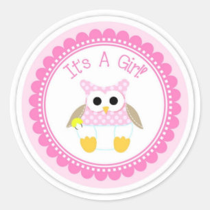 Sticker/It's a Girl Runder Aufkleber