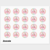 Sticker/It's a Girl Runder Aufkleber (Blatt)