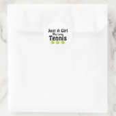 Sticker Just a Girl, die Tennis Liebe (Tasche)