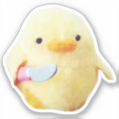 Sticker Knife Duck Plush Meme (Vorderseite)