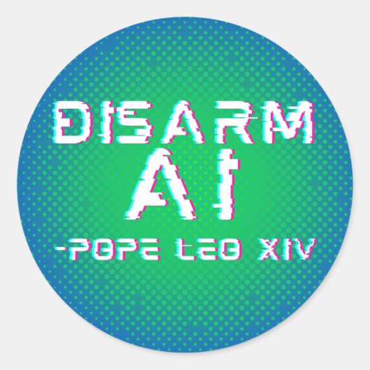 Sticker 'Künstliche Intelligenz entschärfen' (Vorderseite)