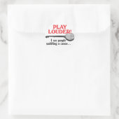 Sticker 'Lauter spielen' (Tasche)