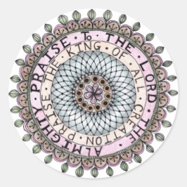 Sticker Lob für den Herrn Medallion