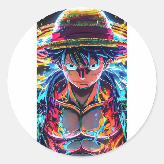 Sticker Luffy Anime (Vorderseite)