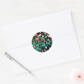 Sticker – Luxuriöses Malachit Grün Celestial (Umschlag)