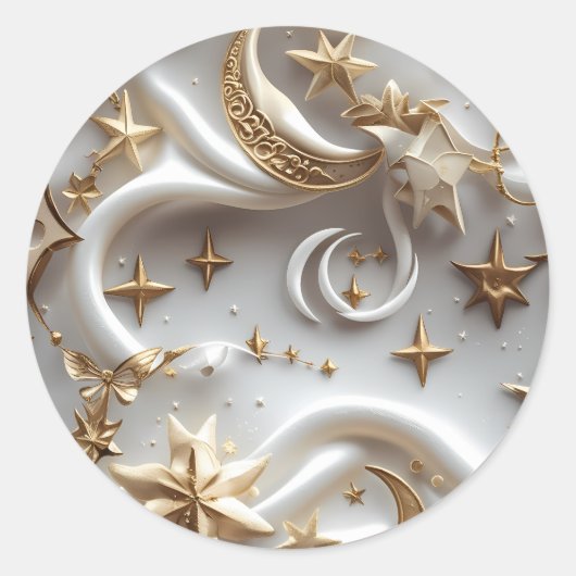 Sticker – Luxury Alabaster White Celestial (Vorderseite)