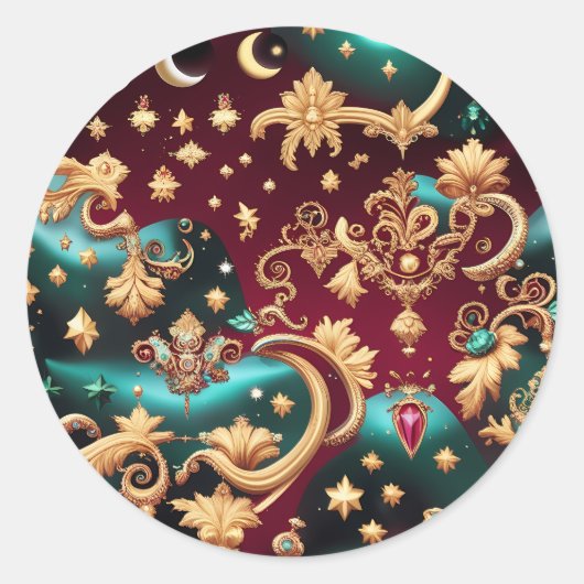 Sticker – Luxury Obsidian Black Celestial (Vorderseite)