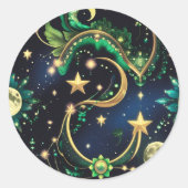 Sticker – Luxury Obsidian Black Celestial (Vorderseite)