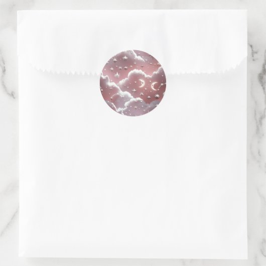 Sticker – Luxury Quartz Pink Celestial Moon (Tasche)