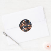Sticker - Luxus-Bronze-Himmelsmond-Design (Umschlag)