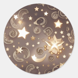 Sticker – Luxus-Champagner-Gold Celestial