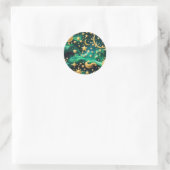 Sticker - Luxus Emerald Celestial Mond Design (Tasche)