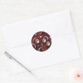 Sticker – Luxus-Granatrot Himmelsmond (Umschlag)
