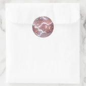 Sticker – Luxus-Quarz-Rosa-Himmelsmond (Tasche)