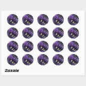 Sticker – Luxus Royal Amethyst Celestial (Blatt)