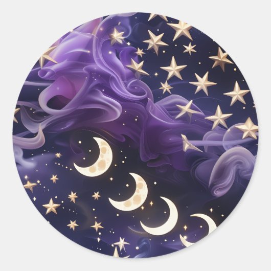 Sticker – Luxus Royal Amethyst Celestial (Vorderseite)