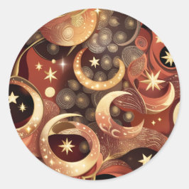 Sticker - Luxus-Terrakotta-Mond-Design