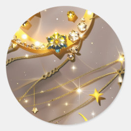 Sticker – Luxus Topas Gelber Himmelmond