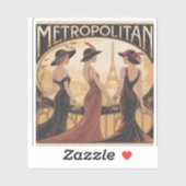 Sticker Metropolitan Art Nouveau (Blatt)