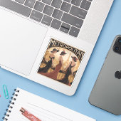 Sticker Metropolitan Art Nouveau (Laptop mit iPhone)