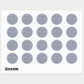 Sticker Minimalistisch Moderne Hochzeit (Blatt)