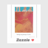 Sticker mit Aboriginal-Land-Print (Blatt)