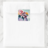 STICKER MIT BLUME (Tasche)