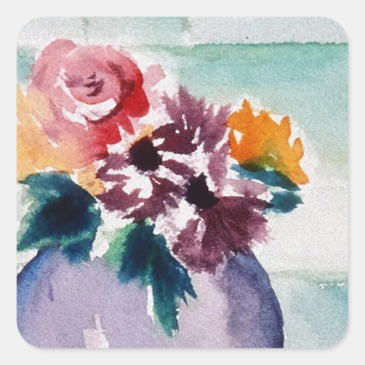 STICKER MIT BLUME (Vorderseite)