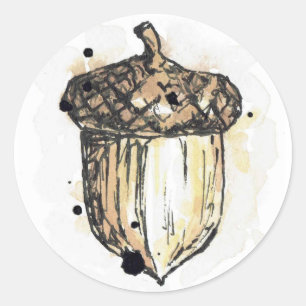 Sticker mit einer Eichel