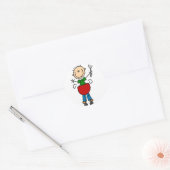 Sticker mit Stockfigur BBQ (Umschlag)