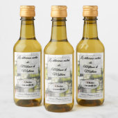 Sticker mit Weinflasche Weinetikett (Flaschen)