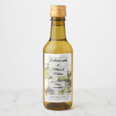 Sticker mit Weinflasche Weinetikett (Vorderseite)