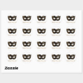 Sticker Mitternachts-Maskerade (Blatt)