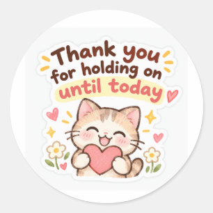 Sticker Motivierend "Danke, dass du durchgehalten