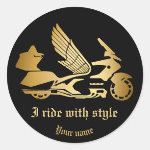 Sticker Motorrad Motorrad-Motorradfahrer Golding