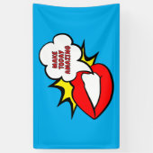 Sticker - Mund Sprechblase + DEIN TEXT & IDEE 1 Banner (Vertikal)
