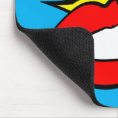 Sticker - Mund Sprechblase + DEIN TEXT & IDEE 1 Mousepad (Ecke)